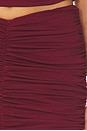 view 6 of 6 Mazzy Knit Skirt in Burgundy