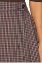 view 6 of 6 Zadie Pleated Mini Skirt in Brown Multi
