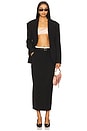 view 5 of 6 Ida Column Midi Skirt in Black