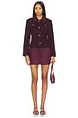 view 5 of 6 MINIFALDA CHARLI in Aubergine