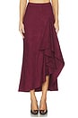 view 1 of 6 Valen Skirt in Maroon