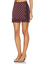 view 3 of 6 Raye Mini Skirt in Wine