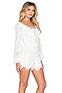 view 2 of 5 Lulu Lace Romper in White