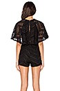 view 3 of 4 Lyon Lace Romper in Black