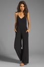 view 2 of 5 Deep V Jumpsuit in Black