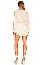 view 3 of 3 Mimi Floral Print Romper in Orange & Yellow Print