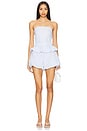 view 1 of 4 Darra Romper in White & Blue