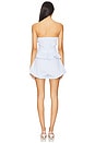 view 3 of 4 Darra Romper in White & Blue