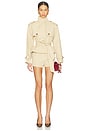 view 2 of 4 Kaelin Trench Style Romper in Beige