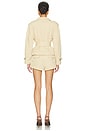 view 4 of 4 Kaelin Trench Style Romper in Beige