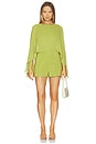 view 1 of 3 Fond Romper in Lime Green