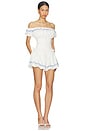 view 2 of 4 Oia Romper in White & Blue