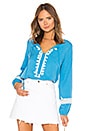 view 1 of 4 Deliah Tunic in Light Blue