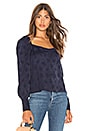 view 1 of 4 Millie Square Neck Blouse in Navy