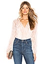view 1 of 5 Dusk Ruffle Blouse in Blush