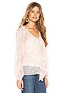 view 3 of 5 Dusk Ruffle Blouse in Blush