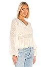 view 2 of 4 Kate Chiffon Overlay Top in Ivory