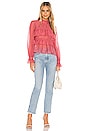 view 4 of 4 Floresta Ruffle Tier Top in Ruby