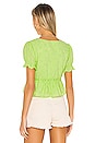 view 3 of 5 Willow V Neck Top in Neon Green