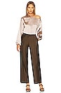 view 4 of 4 Lexi One Shoulder Blouse in Champagne