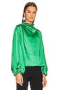 view 2 of 4 Hunnie Blouse in Kelly Green