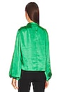 view 3 of 4 Hunnie Blouse in Kelly Green
