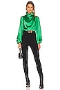 view 4 of 4 Hunnie Blouse in Kelly Green