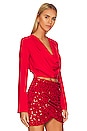 view 2 of 4 Mia Top in Scarlet Red