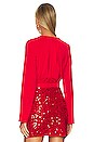 view 3 of 4 Mia Top in Scarlet Red