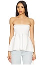 view 1 of 4 Isadore Knit Sweater Peplum Top in Ivory