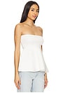view 2 of 4 Isadore Knit Sweater Peplum Top in Ivory
