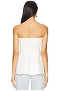 view 3 of 4 Isadore Knit Sweater Peplum Top in Ivory