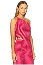 view 2 of 6 Claudine Asymmetrical Top in Red