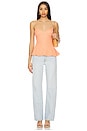 view 4 of 4 Saffy Peplum Top in Coral