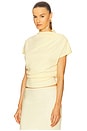 view 3 of 5 x REVOLVE Walker Draped Top in Light Yellow