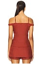 view 3 of 4 Olina Top in Rust