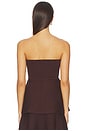 view 3 of 4 in Brown Kingston Knit Peplum Top in Brown