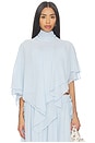 view 1 of 5 Amorette Cape Top in Powder Blue