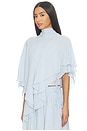 view 3 of 5 Amorette Cape Top in Powder Blue