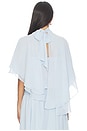 view 4 of 5 Amorette Cape Top in Powder Blue