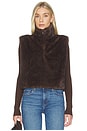 view 2 of 5 Dane Faux Fur Top in Brown