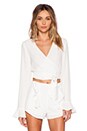 view 1 of 4 Ballerina Wrap Top in White