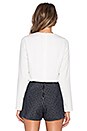 view 3 of 4 Rhone Lace Up Top in White