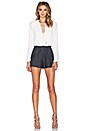 view 4 of 4 Rhone Lace Up Top in White