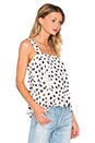 view 2 of 3 Jacqueline Dot Top in Black & Cream
