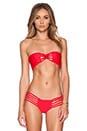 view 1 of 3 The Ibiza Bikini Top in Red