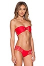 view 2 of 3 The Ibiza Bikini Top in Red