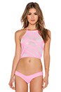 view 1 of 4 The Tel Aviv Bikini Top in Tropical Pink