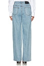 view 4 of 6 Bubble Embroidered Straight Leg Jeans in Blue