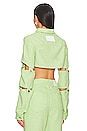 view 4 of 5 L Crop Jacket in Green